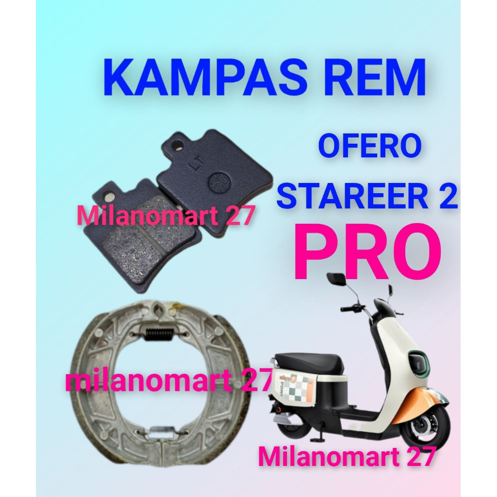 kampas rem ofero stareer 2 pro kampas rem sepeda listrik ofero stareer 2 pro