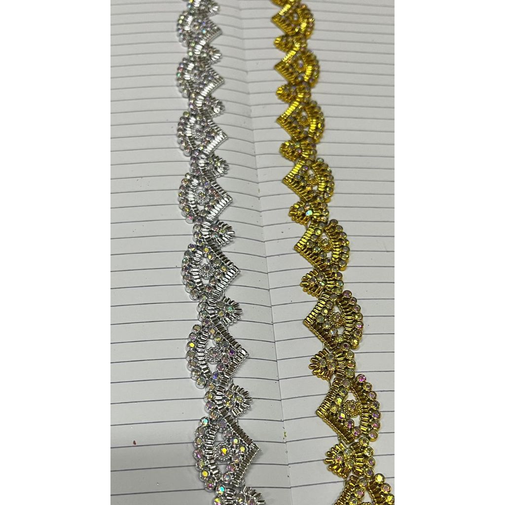 PER ROL Payet Jahit UNIK Aksesoris Payet Rangkai Meteran