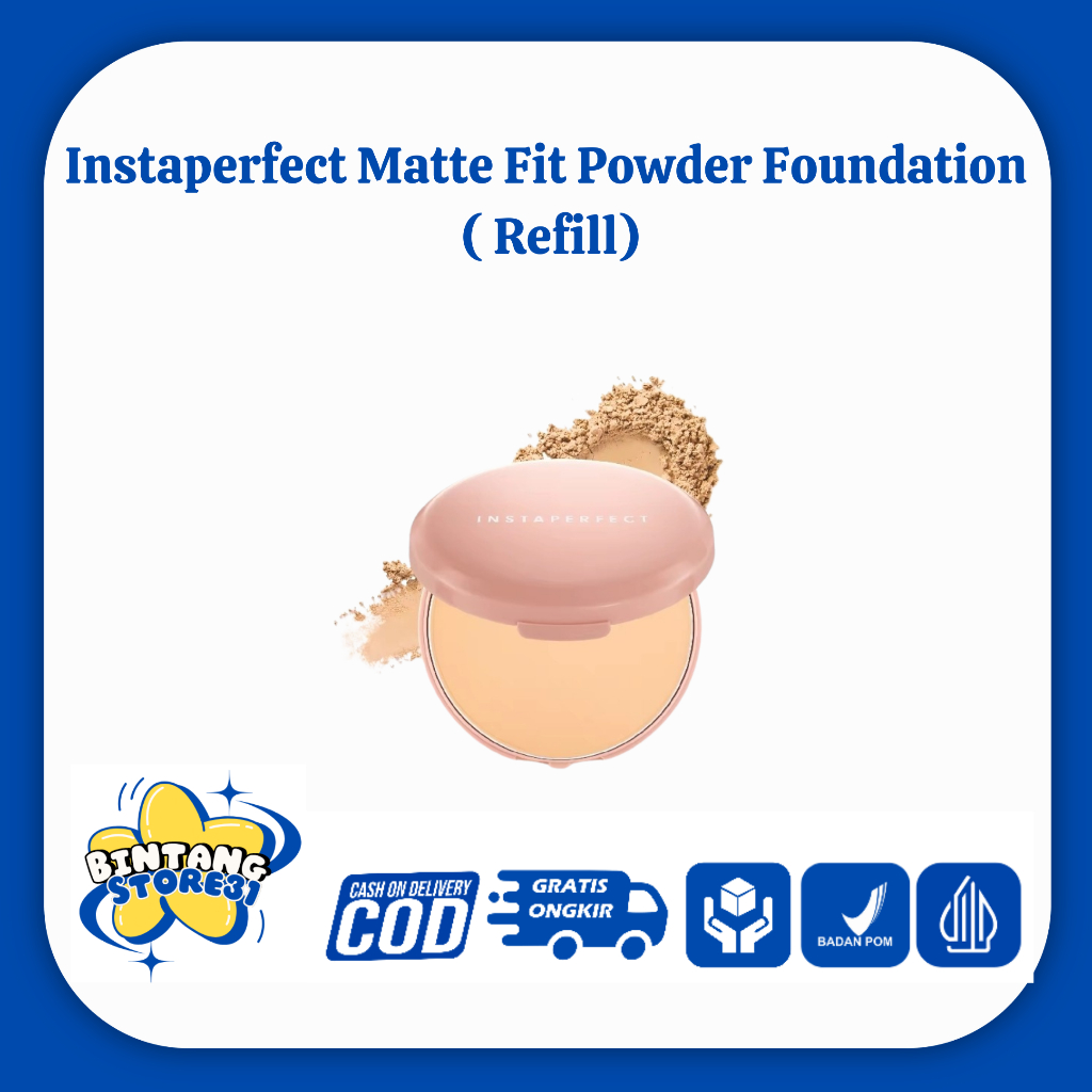 WARDAH REFILL INSTAPERFECT MATTE FIT POWDER FOUNDATION | Bedak Padat