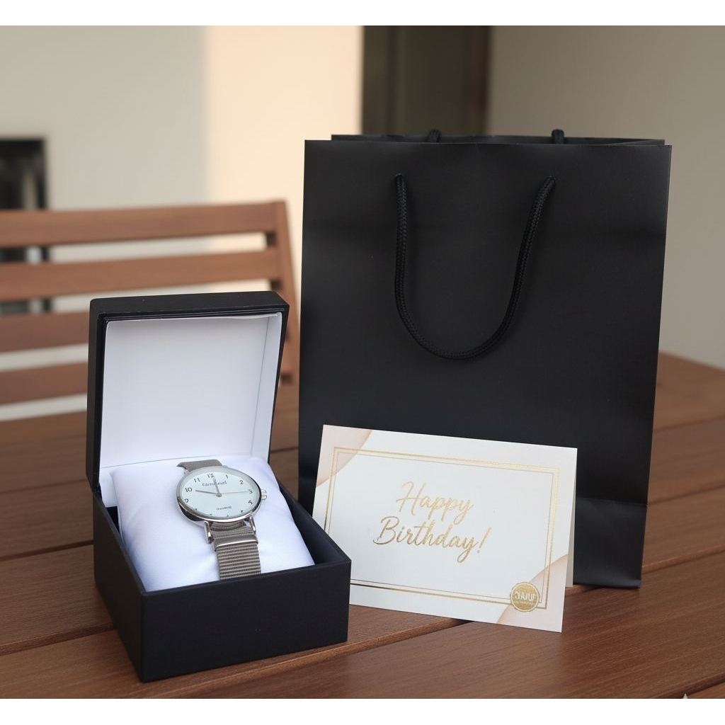 FREE BOX PAPPER BAG JAM TANGAN WANITA|| HAMPERS ULANG TAHUN KADO ULANG TAHUN