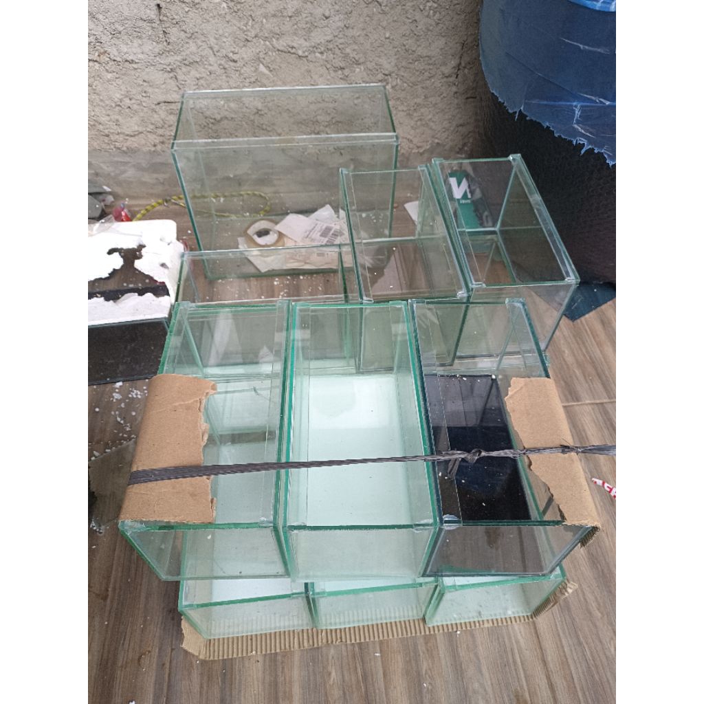 akuarium 30*15*15 akuarium cupang chana guppy