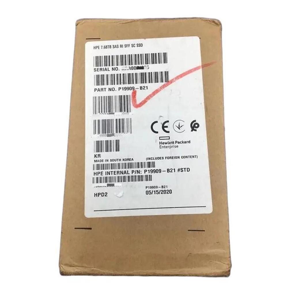 P19909-B21 HPE 7.68TB SAS 12G RI SFF SC PM1643a SSD