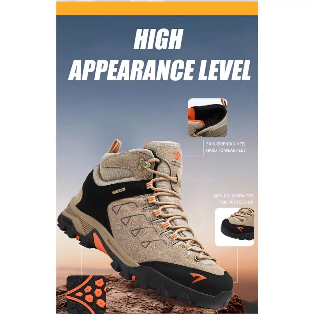 Sepatu Gunung/Hiking/Outdoor Pria Wanita  Semi Waterproof