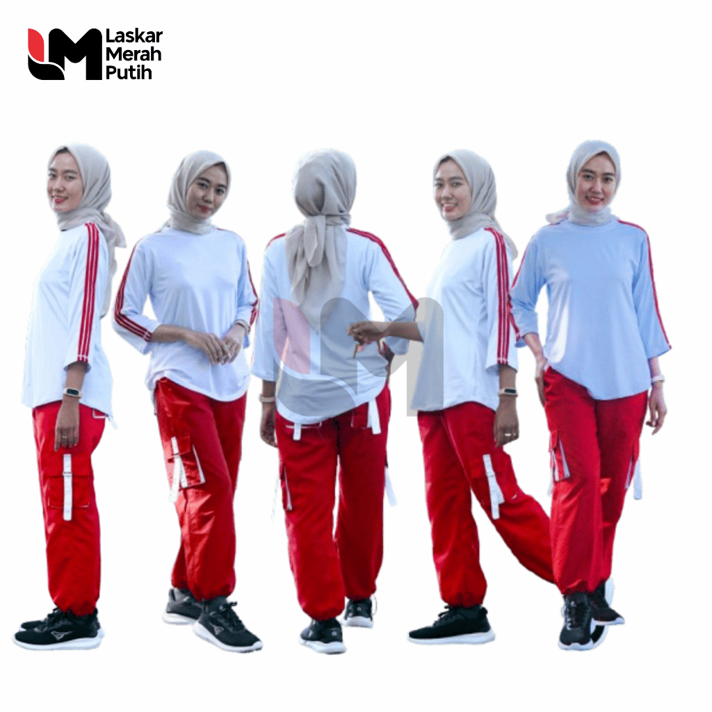 "No SPayLater" Baju senam Zumba wanita terbaru N celana senam Cargo - Baju Setelan Merdeka - Baju me