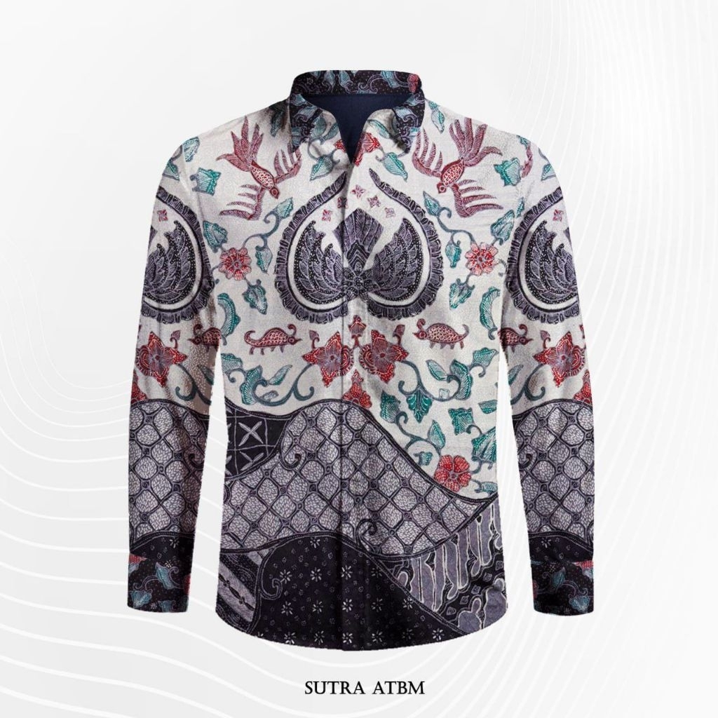 Bahan Batik Tulis Pola Kemeja Sutra ATBM Premium