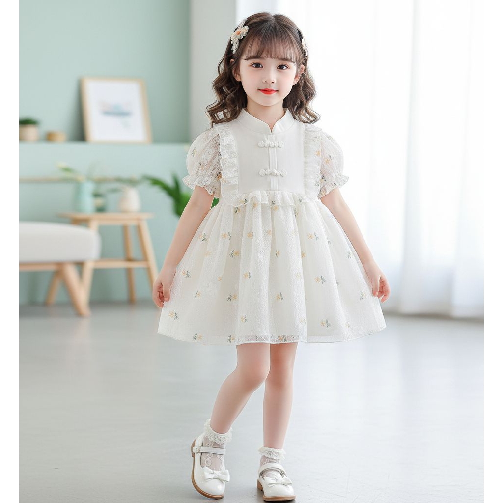 DRESS CHEONGSAM ANAK PEREMPUAN / DRESS CHEONGSAM ANAK CEWEK