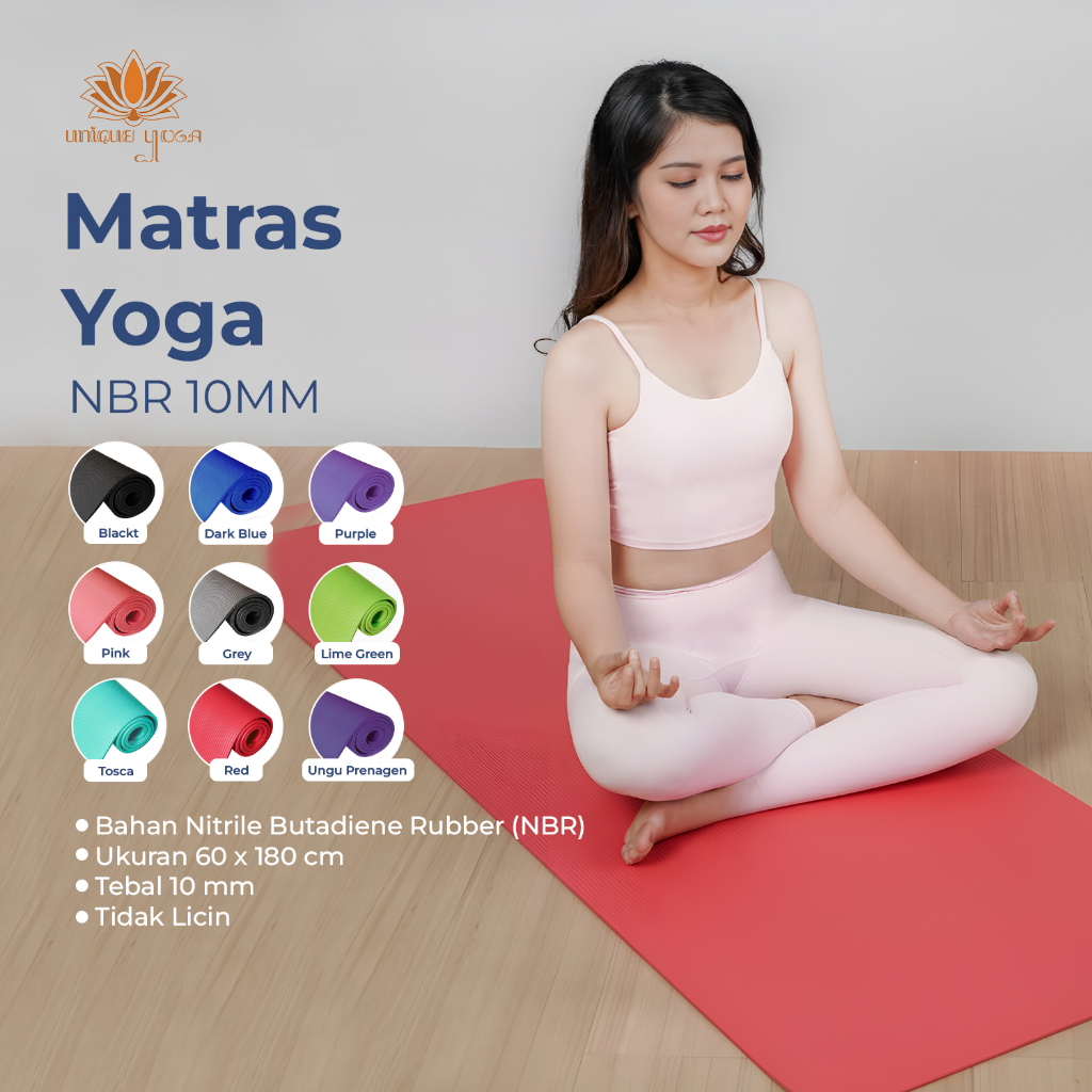 Matras Yoga / Yoga Mat Murah / Matras Yoga NBR / Alas Olahraga Murah Yoga Mat / Matras Yoga Workout 