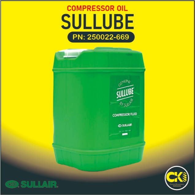 Oli Kompresor Sullube PN 250022-669 Sullair Rotary Compressor Engine Fluid  250022669