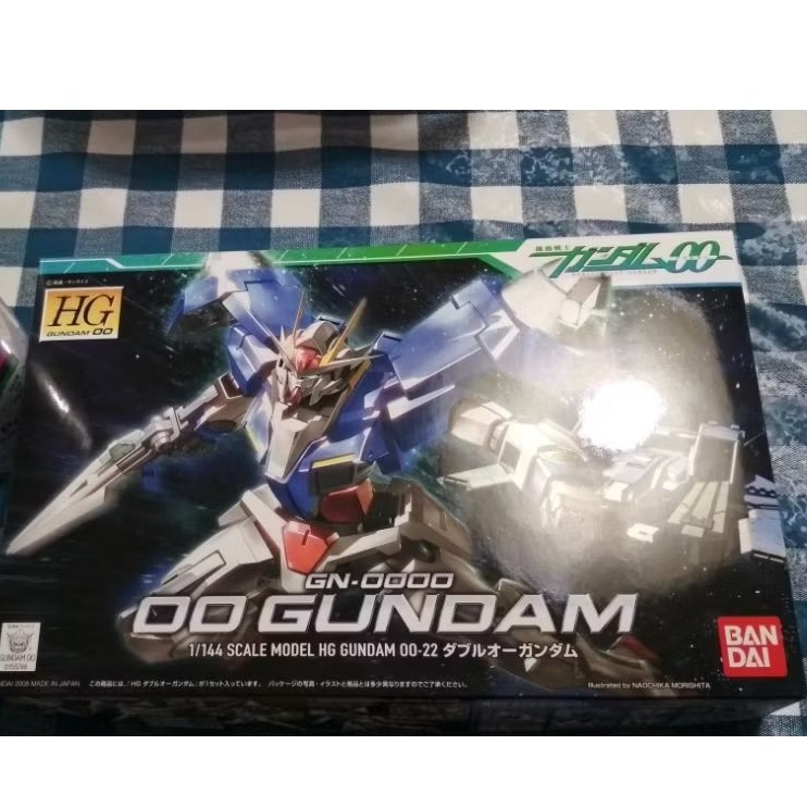 BANDAI High Grade Gundam 00 (HG 00) 1/144 (special custom colour) + HG 0 raiser (backpack) sesuai ga