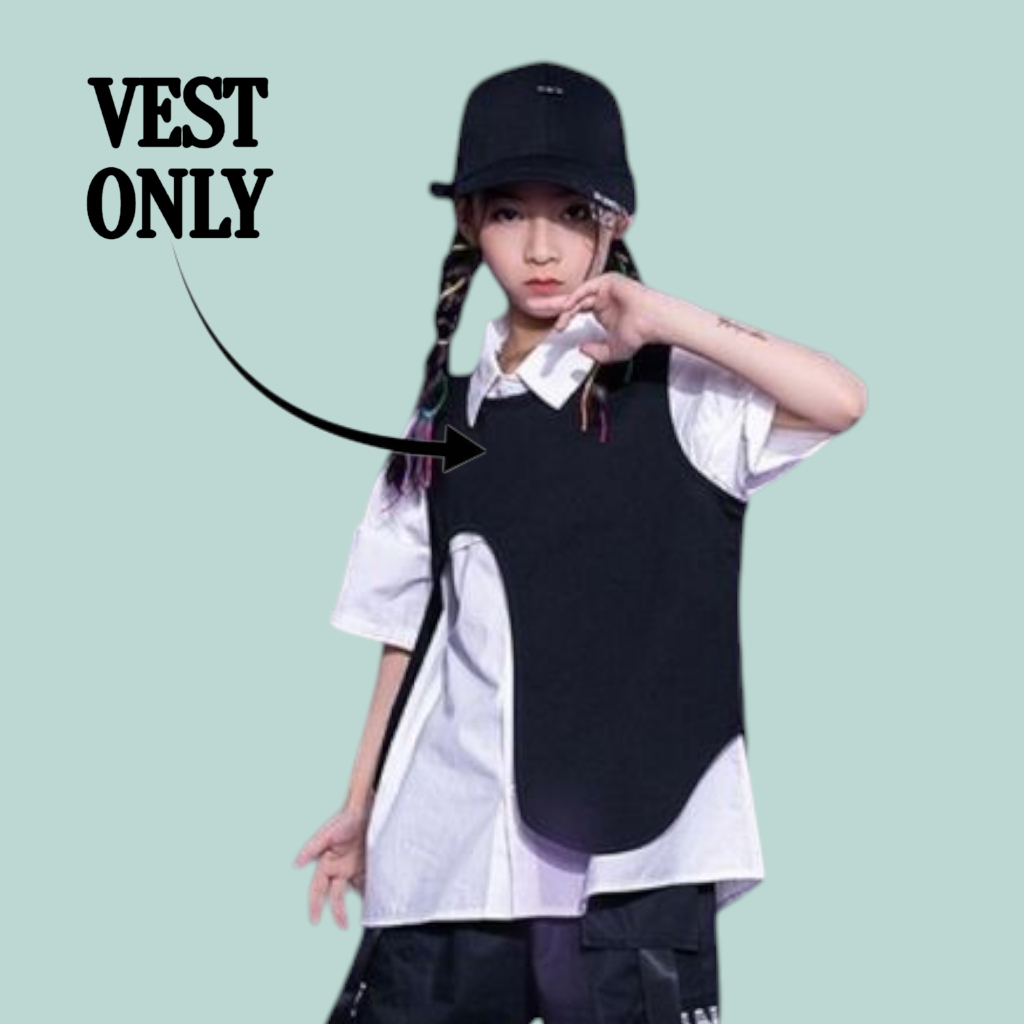 MOON Vest Style Rompi Dance Korean Fashion Perempuan Laki Laki Unisex Usia 4 14 Tahun