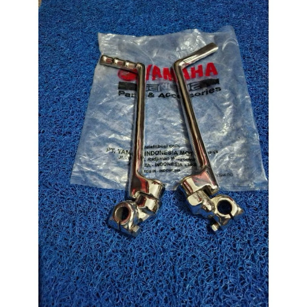ORIGINAL BARU SUDAH CHROME CROME ENGKOL SELAHAN KICK STATER VEGA ZR JUPITER MX LAMA Z NEW JUPITER RO