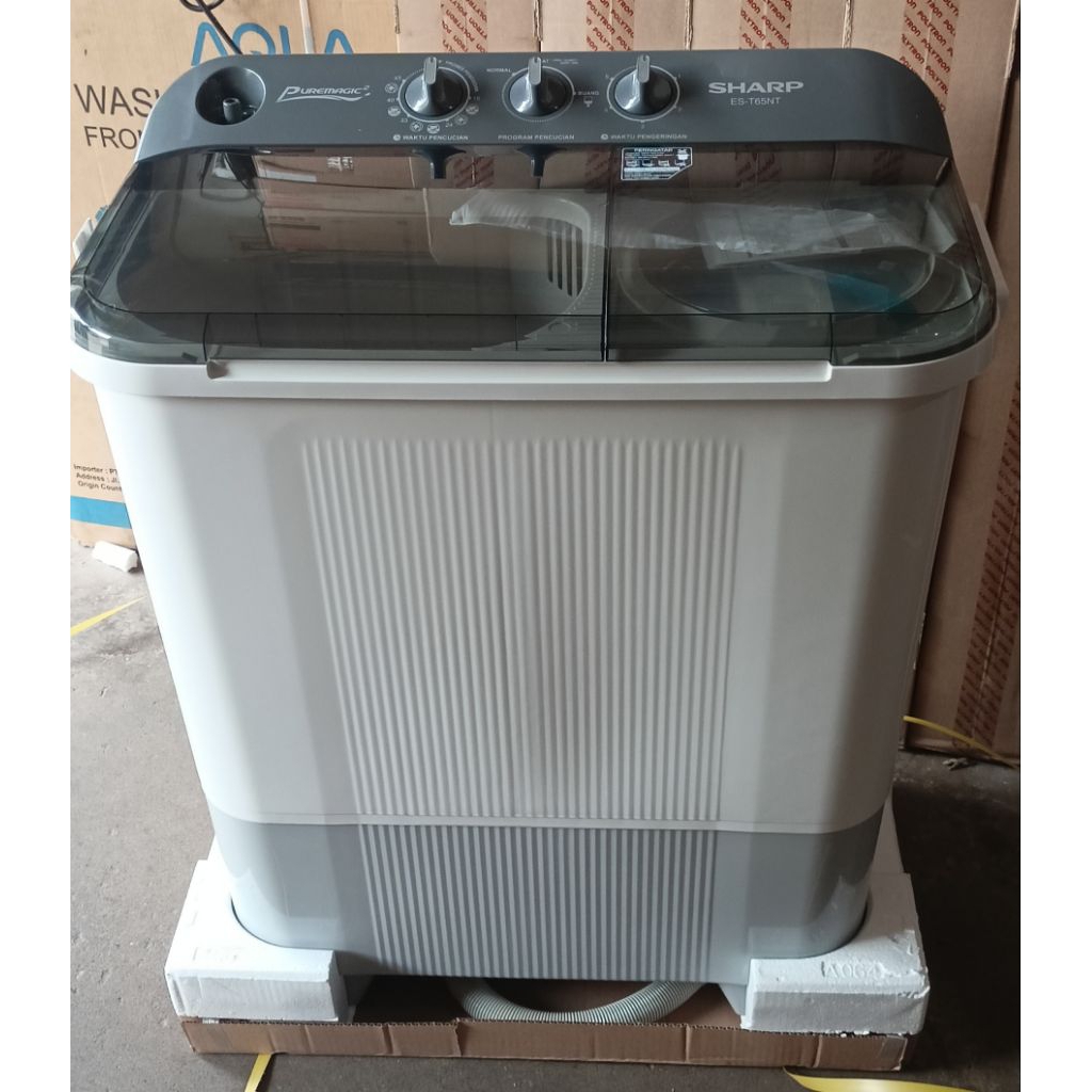 Mesin cuci sharp 6 7 8 9 10 12 14 kg wash pure aqua magic 2 double silvermagic pulsator washing jamb