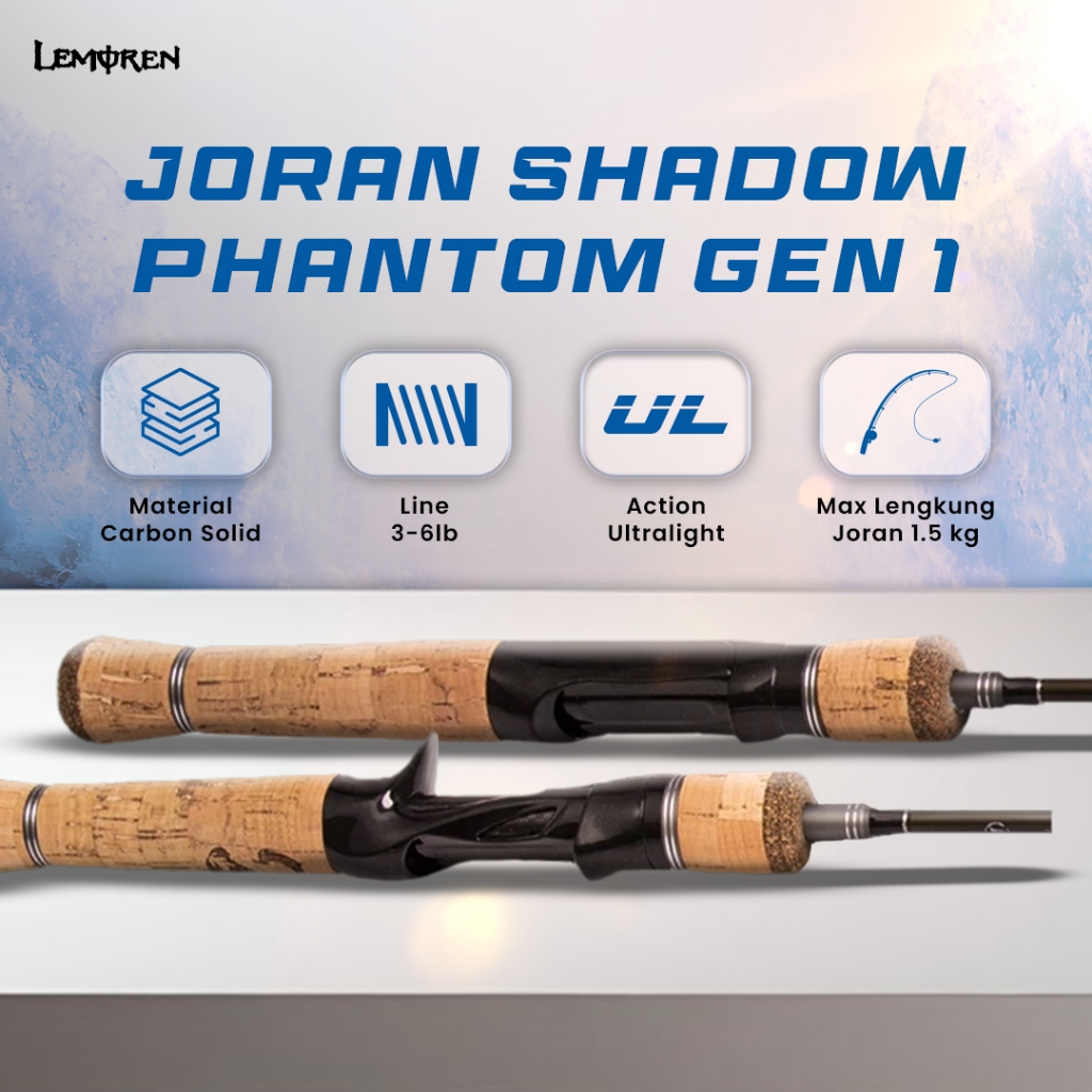 LEMOREN Joran Casting UltraLight 1.37m/15.0m/1.68m/1.80m/1.98m MOYING Full Packet Joran UltraLight C