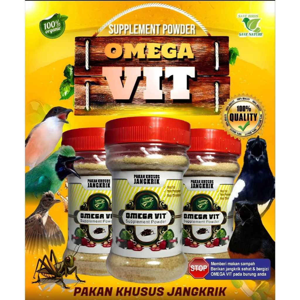 OMEGA VIT SUPPLEMENT POWDER - PAKAN KHUSUS JANGKRIK