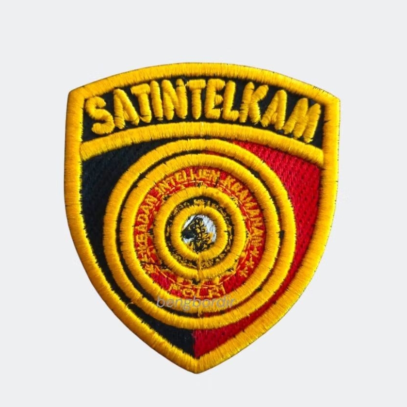 Bordir Logo Sat Intelkam Polri Timbul