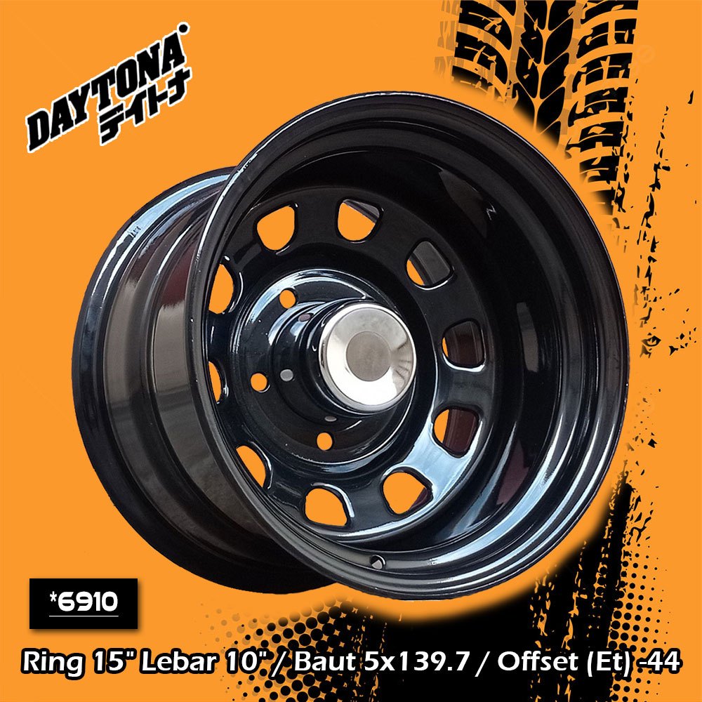 DAYTONA Velg Besi Celong Ring 15 R15 Lubang 5x139.7 Lebar 10 COD (6910)