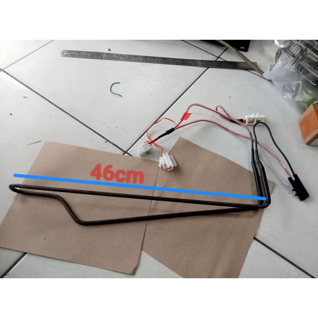 heater batangan /heater set pipa kulkas LG inverter original