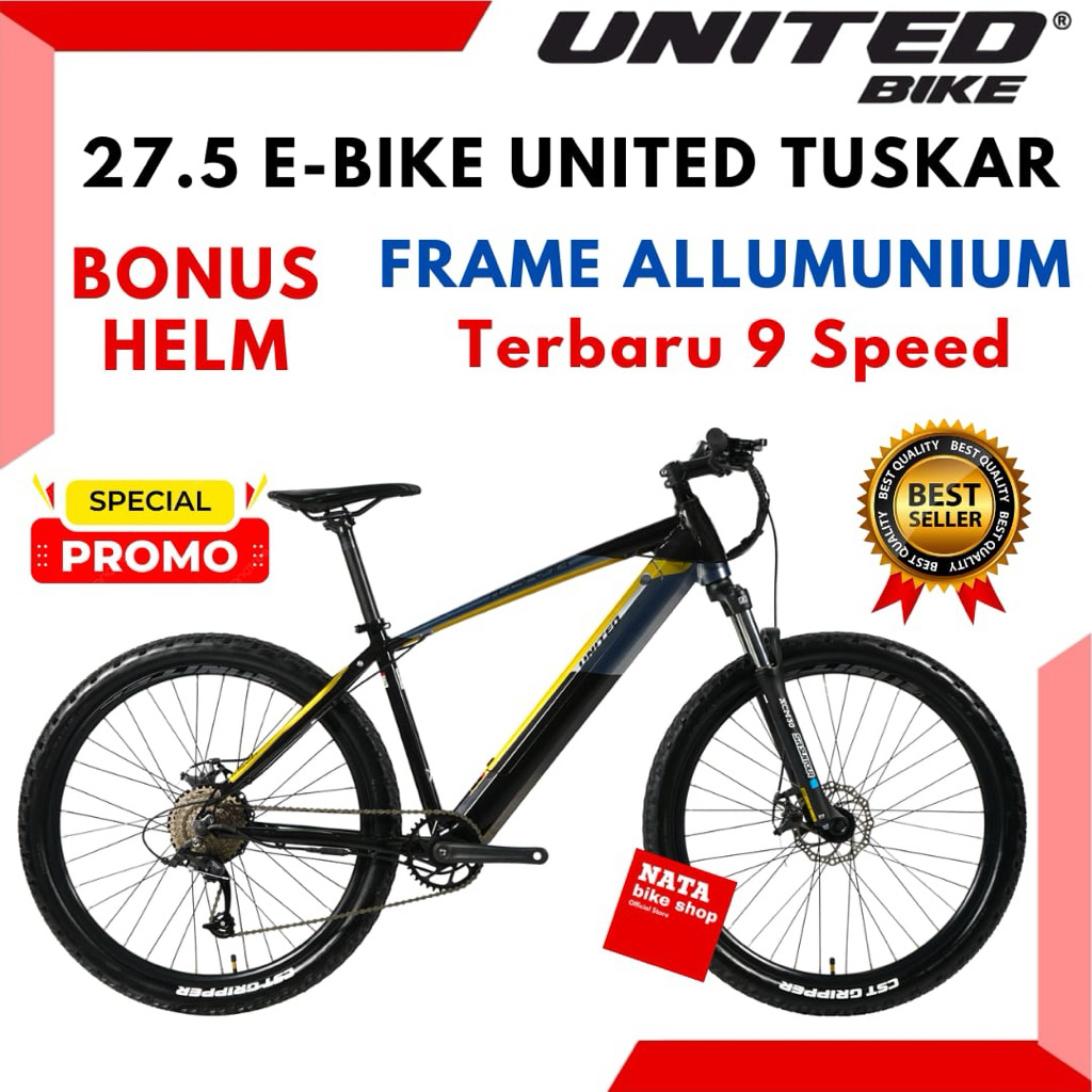Sepeda MTB 27.5 United Tuskar Sepeda E-bike
