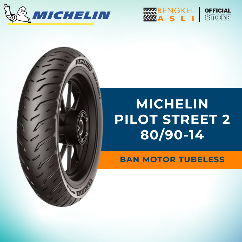 Ban Motor MICHELIN PILOT STREET 2 Ring 14 80/90-14 Tubeless (TL)