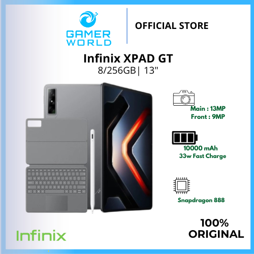 Infinix XPAD GT 8/256GB - Qualcomm Snapdragon 888 - 13" 144Hz - Garansi Resmi Infinix