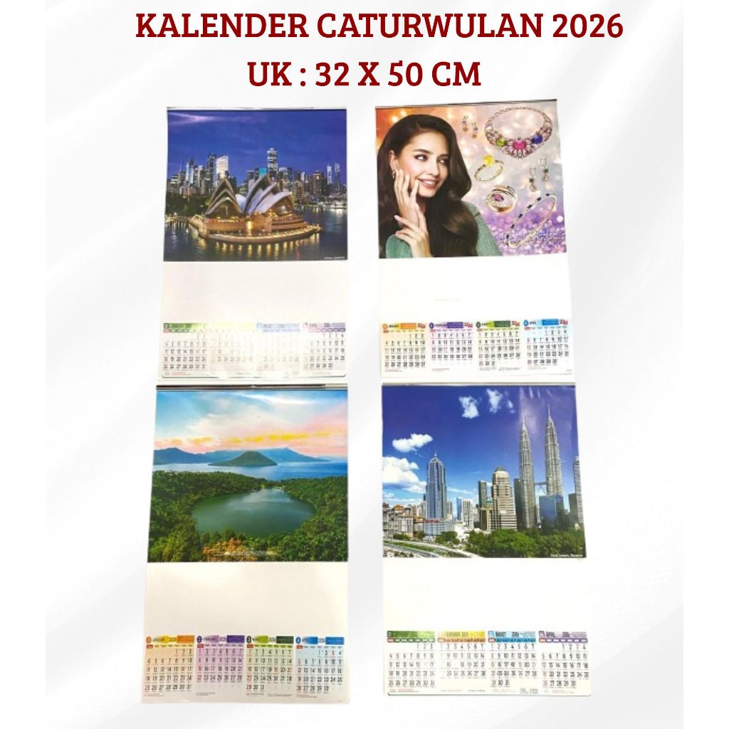 KALENDER DINDING 2026 CATURWULAN CATURWULAN / TRIWULAN / DUA BULAN