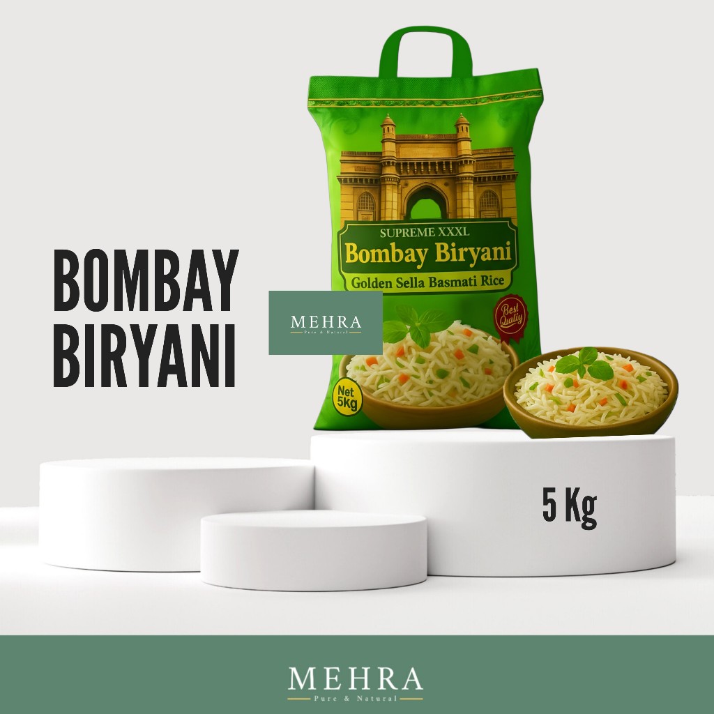 BERAS BASMATI GOLDEN SELLA 5 KG / BERAS BASMATI CREAMY SELLA / BERAS BASMATI BIRYANI KEBULI / BASMAT