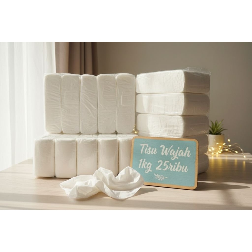 Tisu Kiloan Tisu Wajah Murah 1kg