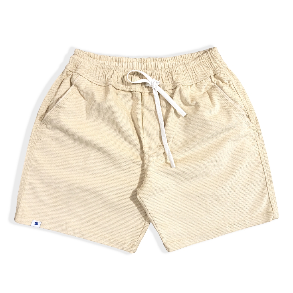 SUFINE-Shortpants Corduroy Cream Pria/ Celana Pendek Corduroy