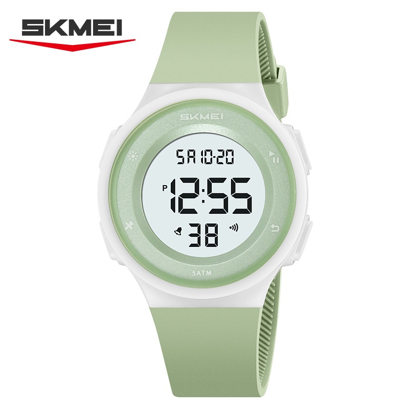 Jam Tangan SKMEI Digital 2406 LIGHT GREEN Water Resistant 30m