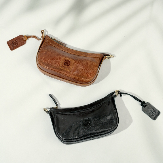 Tas Kulit Wanita / Mini Sling Bag Abekani HB001 Hobo Bag Mini