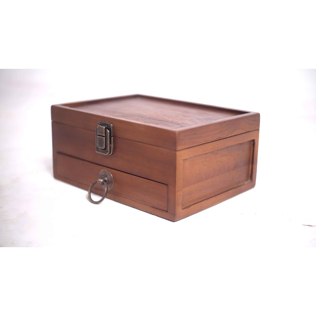 Box kotak peti kayu serbaguna, untuk perhiasan, aksesoris dll.