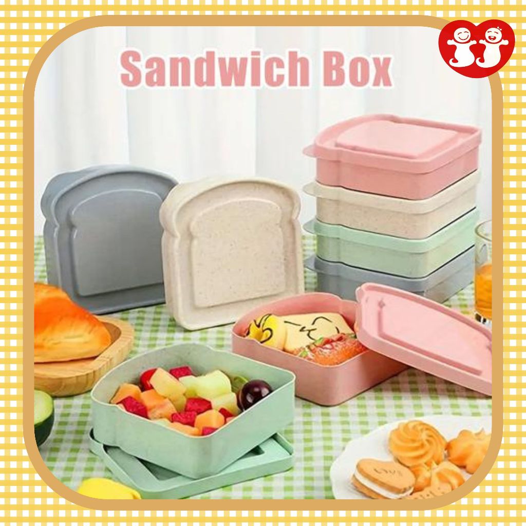 Tempat Bekal Roti Tawar Sandwich, Bread Box, Toast Sandwich Storage Box