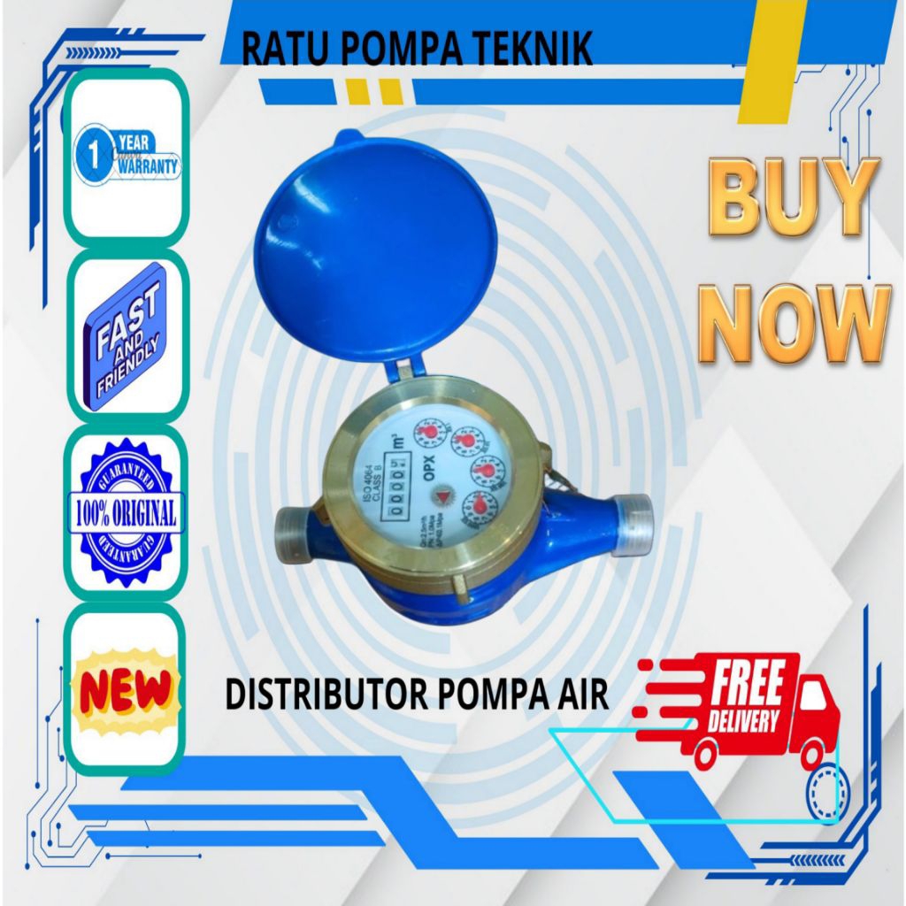 Flow Meter Air 1/2inch Water Meter OPX