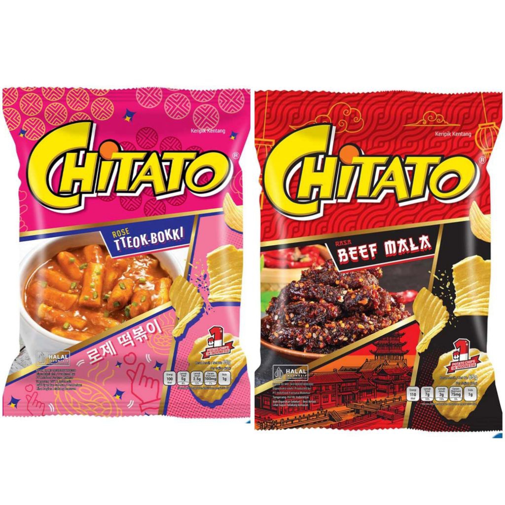 limited edition Chitato korea Rose Tteokbokki beef mala