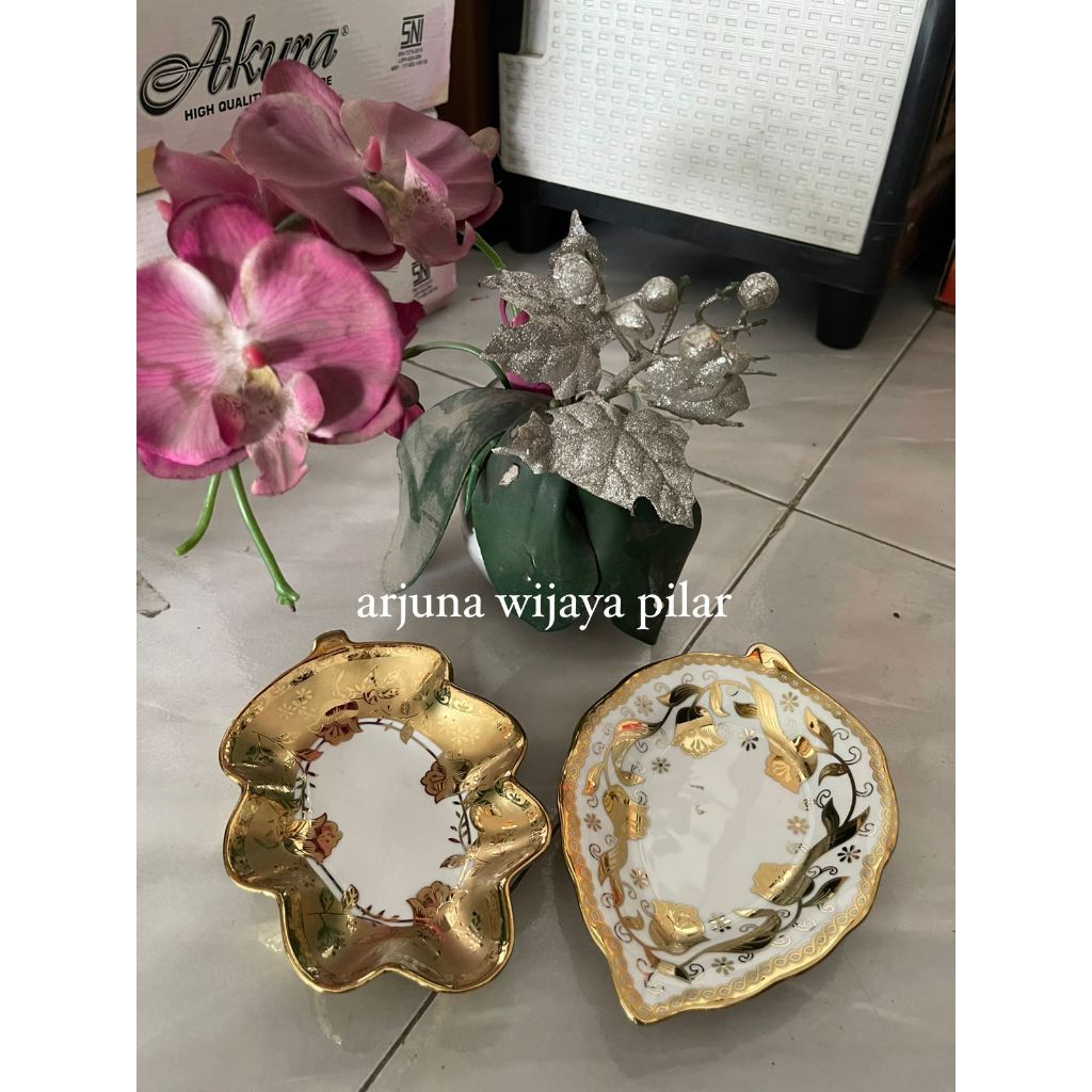 piring keramik kotak mini