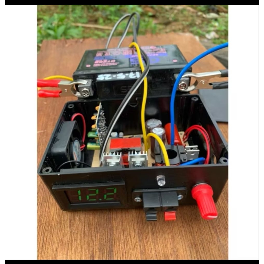 Inverter PDC 2Fet Mini Proteksi Box Voltmeter Khusus 12V Hemat aki