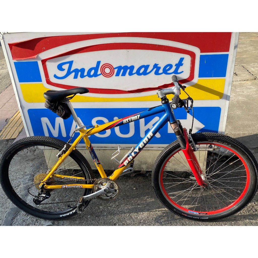 SEPEDA COMMUTER BIKE KOMUTER POLYGON ASTROZ VINTAGE ORIGINAL UPGRADE 9 SPEED 11 40t LANGKA