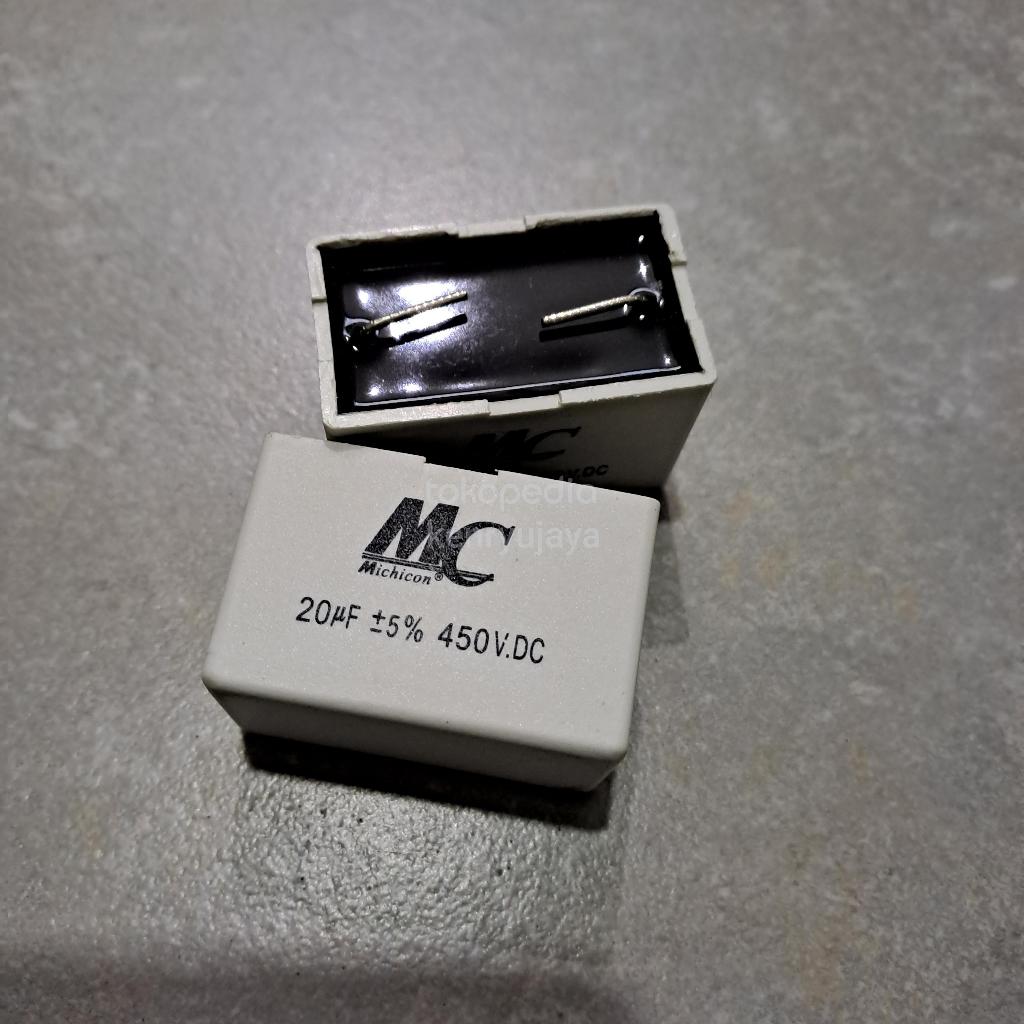 Kapasitor Kawat 20uf 450 VDC