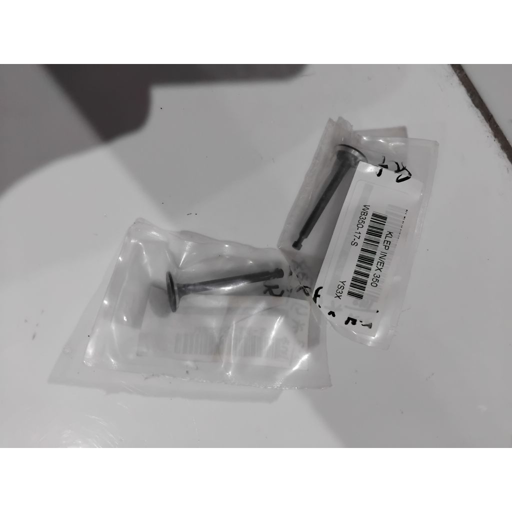 VALVE SET MESIN PEMOTONG RUMPUT GENDONG 4TAK WAGNER WB350 / KLEP INLET EXHAUST POTONG RUMPUT 4TAK WB