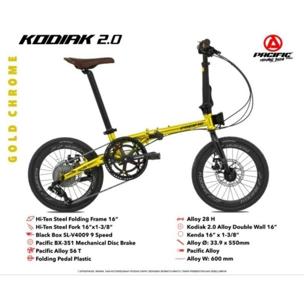 Sepeda Lipat Pacific Kodiak 2.0 16 Inch