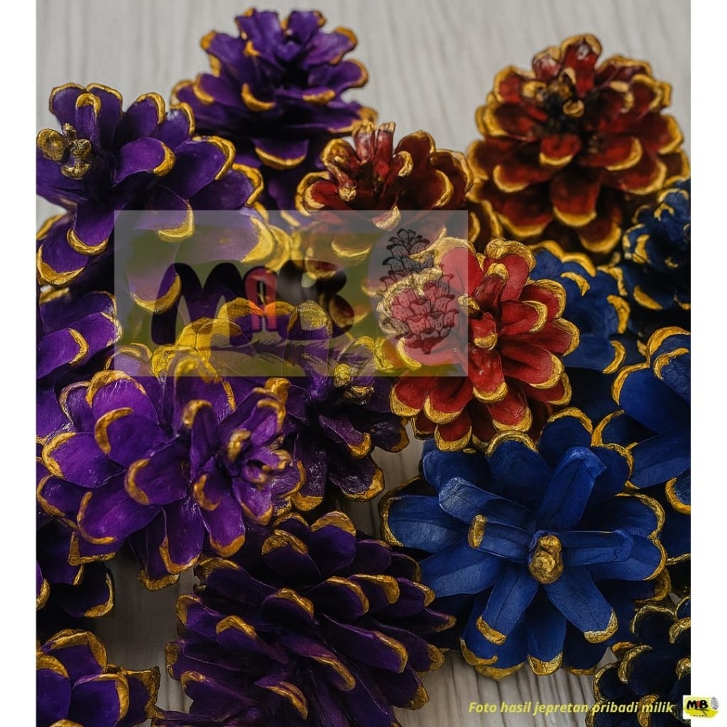 Bunga pinus warna/Bunga kering/Dekorasi