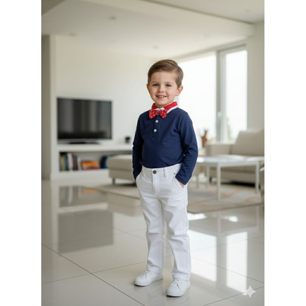 Kemeja Premium Anak Laki-laki Import Kaos Tebal