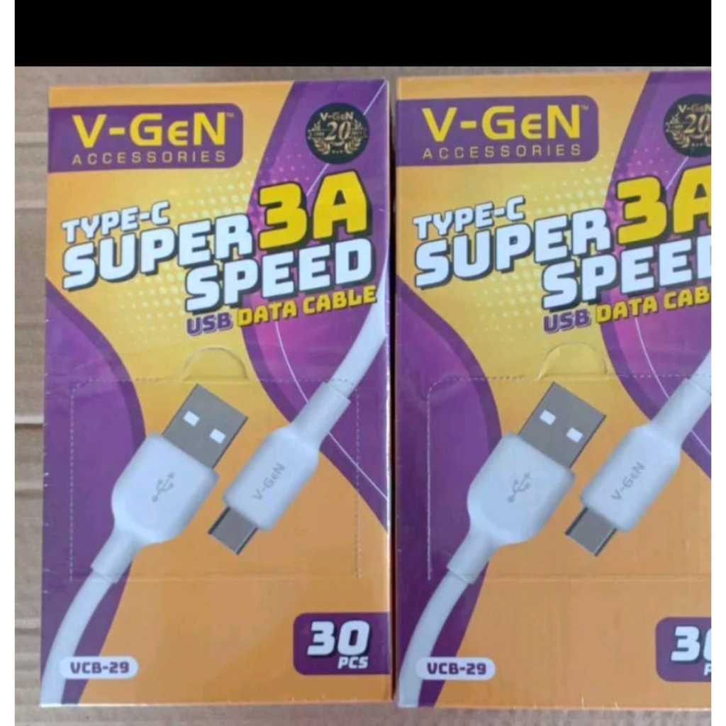 HARGA PERPCS - KABEL DATA VGEN VCB29 FAST CHARGING TYPE C MICRO