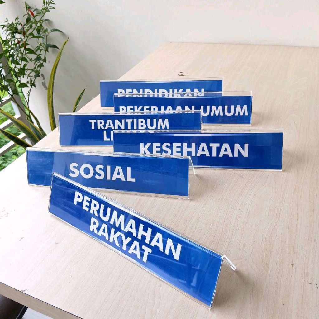 Akrilik Display Papan Meja Posyandu 6 SPM - 1 Set Akrilik Papan Meja Pelayanan Posyandu - Akrilik Me