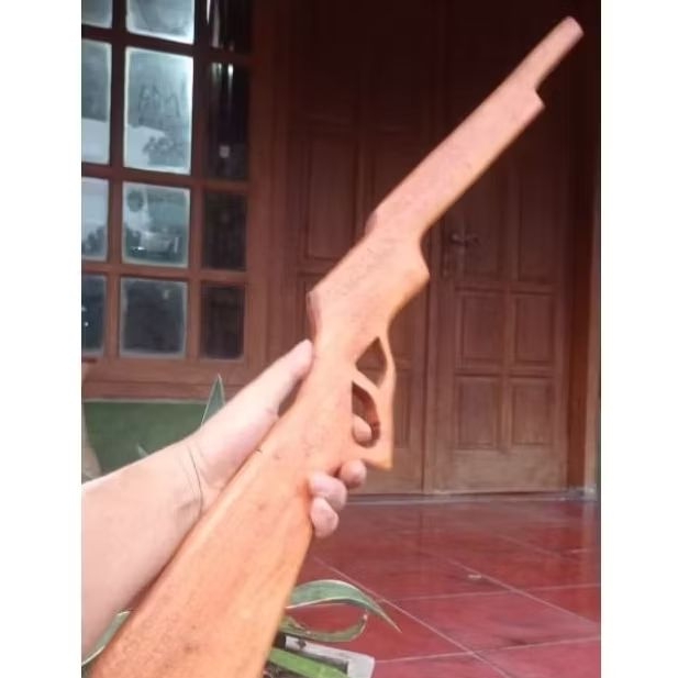 SENAPAN MAINAN KAYU - SENAPAN KAYU - PISTOL MAINAN - SENAPAN KAYU LARAS PANJANG - PISTOL KAYU MAINAN