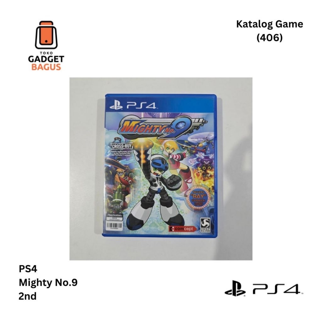 406 - Kaset Game BD PS4 Mighty No.9 Region 3 Asia English 2nd Fullset Original