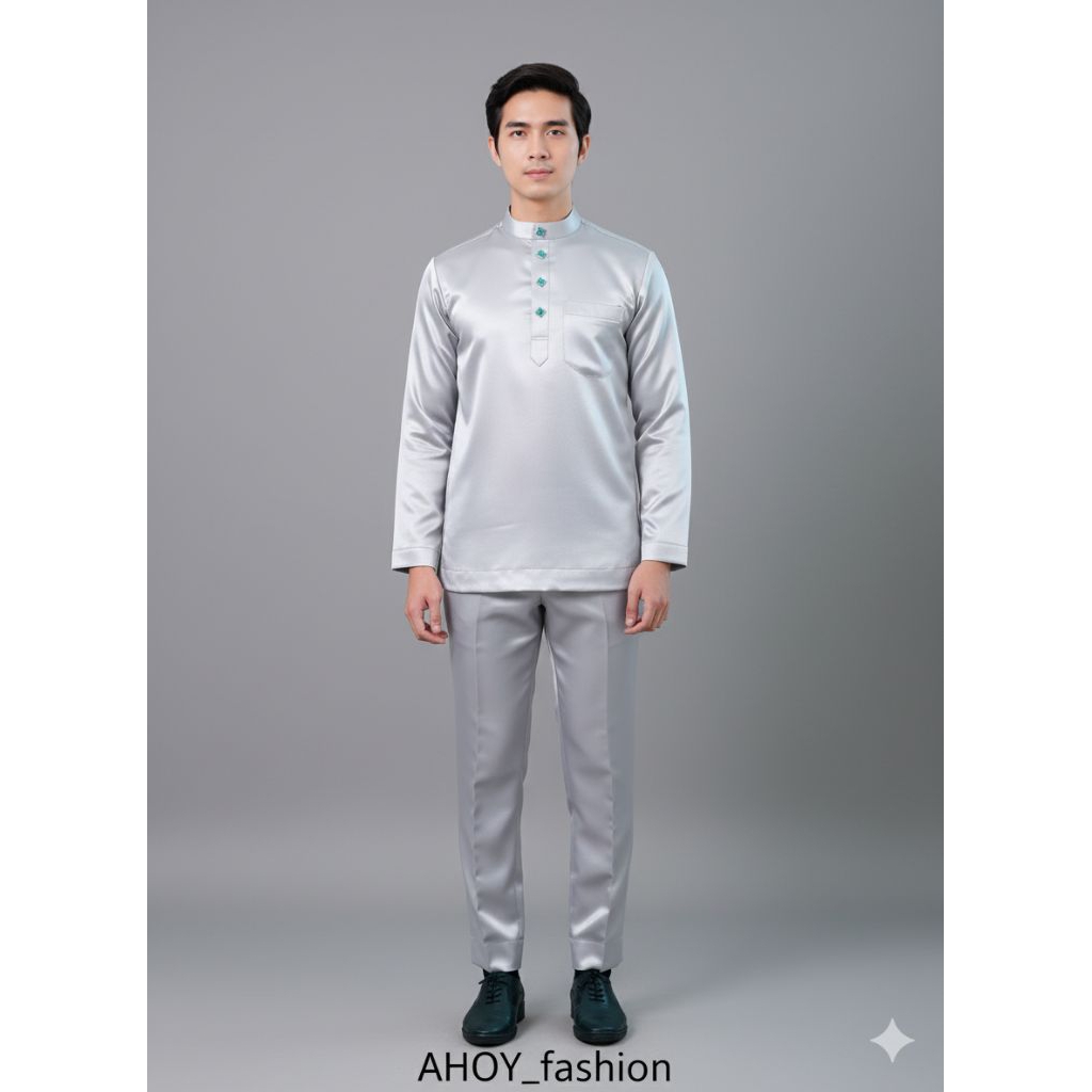 TERMURAH warna CERAH Baju Melayu pria dewasa, TELUK BELANGA, CEKAK MUSANG, BAJU KOKO MALAYSIA