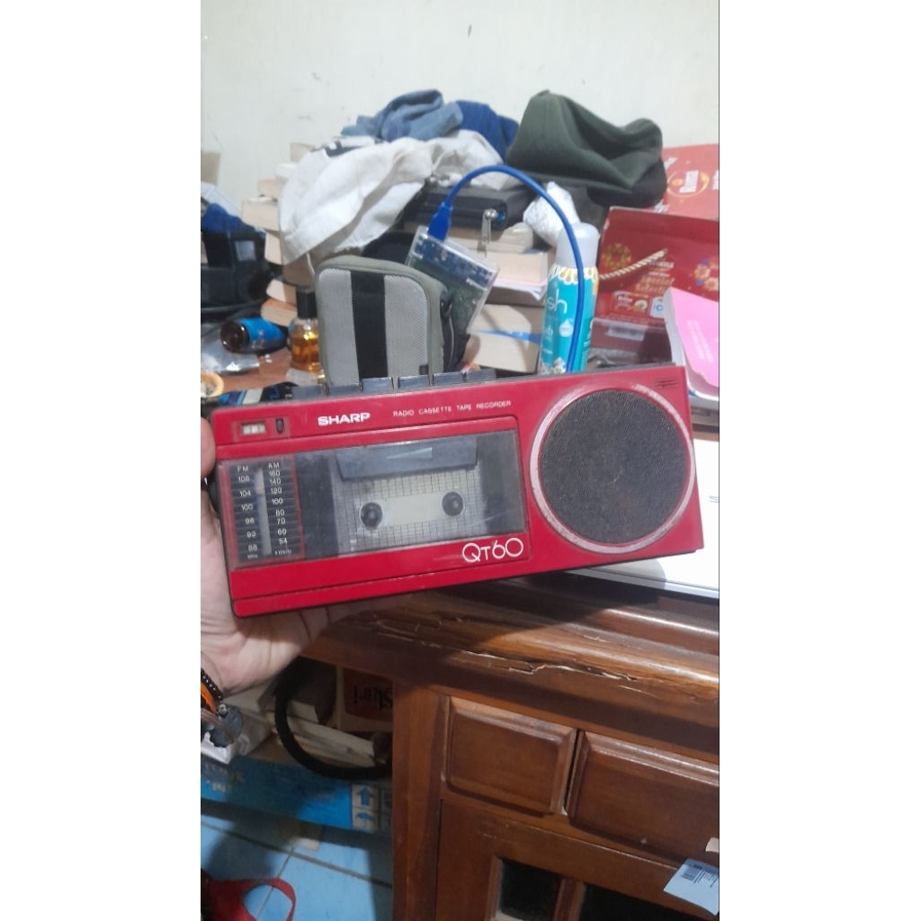 RADIO-TAPE-SHARP-QT60