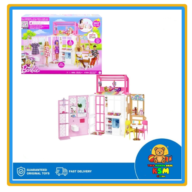 Barbie Dollhouse Playset Original Mattel – Rumah Boneka Anak Perempuan