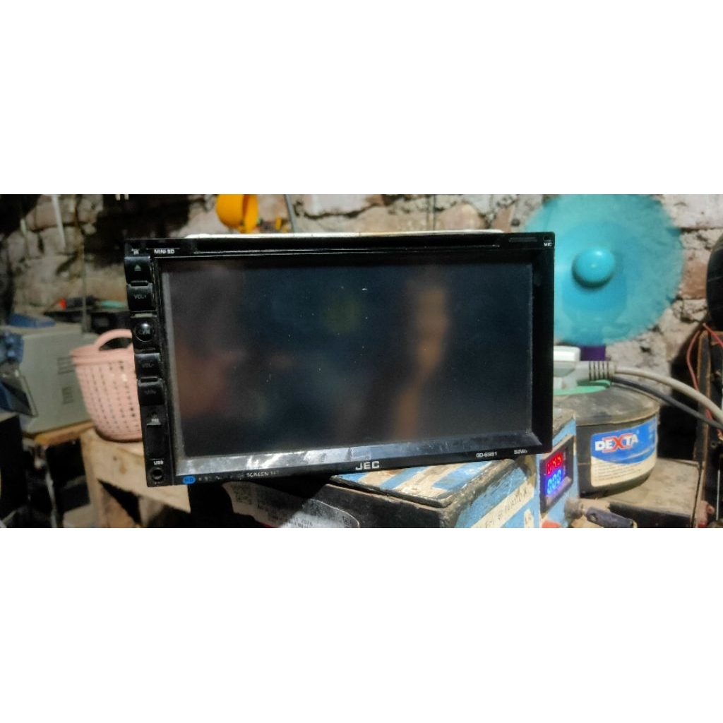 tape mobil doble din jeec kodisi off tidak segel lcd utuh
